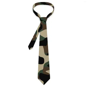 Laços Exército Camuflagem Gravata Marrom Verde Camo Festa de Casamento Pescoço Novidade Casual Homens Colar Gravata Presente de Aniversário