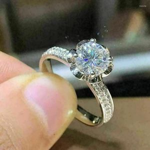 Anelli nuziali CAOSHI Delicata proposta Anello Gioielli per le donne Squisito brillante Cubic Zirconia Accessori per dita Cerimonia di fidanzamento