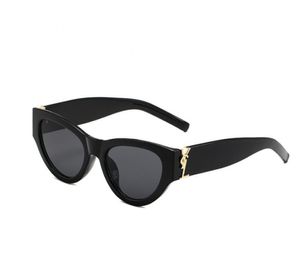 Óculos de sol de luxo para mulheres e homens designer logotipo y slm0094 mesmo estilo óculos clássico olho de gato moldura estreita óculos de borboleta