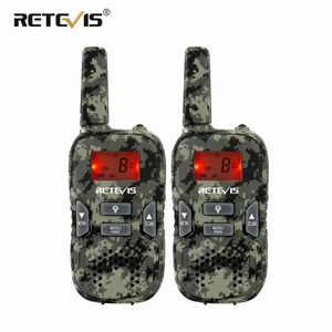 RETEVIS RT33 MINI WALKIE TALKIE KIDS 2st PMRFRS VOX FALLLIGHT USB CHARGE BARNS GAME JUL Gift Toy Radio Transceiver 240129