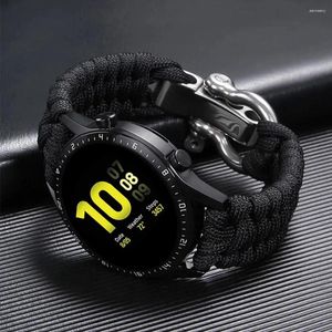 Samsung Galaxy 6 4 5 Pro 45mm 44mm 40mm/Classic 46mm 47mm Strap Sport Nylon Ropeブレスレットのための20mm 22mm編組を見る