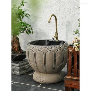 Bathroom Sink Faucets Mop Pool Chinese Style Balcony Home Basin Floor Type Outdoor Small Size Wash