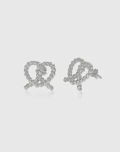 Kolczyki stadnorskie Karloch S925 Pure Silver Ear Studs dla kobiecej osobowości miłość linia projektowa Sense Minimalist Style Student