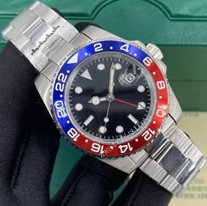 Mens designer högkvalitativ automatisk klocka Mens Ceramic Ring Sapphire 2813 Rörelse Dial Rostfritt stål Rotertable Watch Waterproof Mechanical Watch Cola