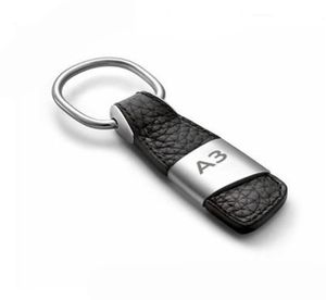 Läder nyckelring Keyring Key Chain Ring Nyckelhållare för A3 A4 A5 A6 A7 A8 TT S3 S4 S5 RS Q3 Q5 Q7 SLINE bra kvalitet2044851