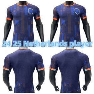 24 25 Jersey de futebol Holanda MEMPHIS Holland Jerseys JONG VIRGIL DUMFRIES 2024 BERGVIJN Camisa Klaassen Cego de Ligt Homens Kit Camisa de Futebol Maillot de Foot Francês