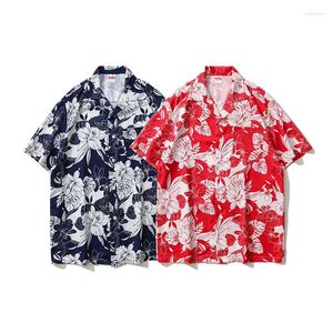 Men's Casual Shirts VIP Customized Hawaiian For Vacation Daily Top Gym Elegant Flower Pattern Printing Social Leisure Fashion