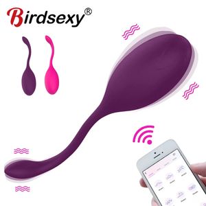 Bluetooth-вибратор, секс-игрушки для женщин, беспроводной фаллоимитатор с управлением через приложение, вибрирующее яйцо, стимулятор клитора точки G, женская пара 240202