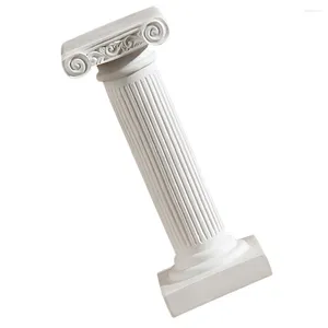Decorazioni da giardino Statua di colonna romana Decorazione di pilastro per pilastri di casa di nozze Ornamento Greco allestito in resina per ingresso