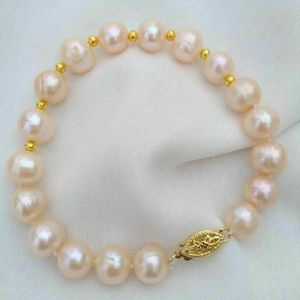 Dingle örhängen 10-11mm naturligt sydsjön rosa pärla 14 k guld spänne armband dår dag karneval odlade klassiska smycken bröllop påsk