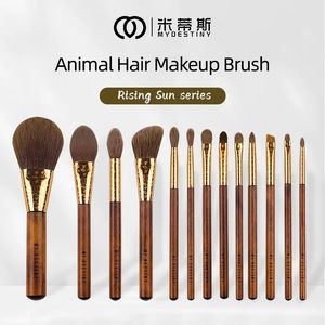 MyDestiny Makeup Brush-13pcs Wysokiej jakości super miękkie syntetyczne naturalne pędzle do włosów Set-MakeUp Tools-Beauty Kit-Cosmetic 240127