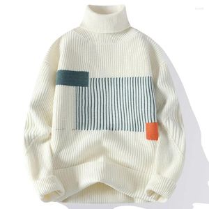 Maglioni da uomo Autunno Inverno Moda Maglione dolcevita Uomo Pullover lavorato a maglia Coreano Casual Allentato Uomo Pullover caldo Maglieria Manica lunga