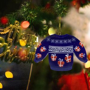 Dekoracje świąteczne zabawne swetra ozdoby drzewa Dekory drzewa w przezroczyste kryształy dla