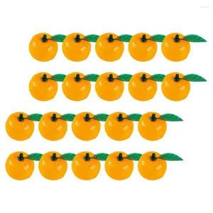 パーティーデコレーション20 PCS人工オレンジ色のフルーツモデルマンダリンオレンジシミュレーション装飾具体化装飾