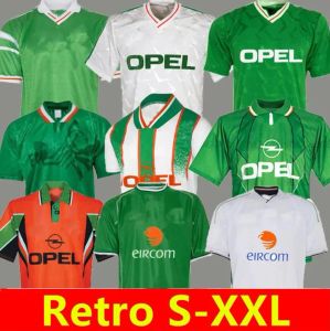 2002 1994 Keane Retro Irelands Futbol Formaları 1988 1990 1992 1996 1997 02 03 Klasik Vintage İrlandalı McGrath Duff Staunton Houghton McAteer