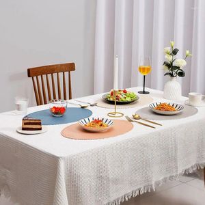 Table Mats Faux Leather Heat Resistant Placemats Premium Quality Elegant Dining Waterproof Washable PU Oval Easy Clean Anti-Slip