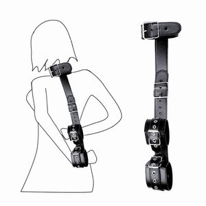 Giocattoli sessuali per coppie Manette Set BDSM Bondage Gear Letto Restrizioni Corda Cinghia Oggetti Fetish Gioco per adulti Polsi Collo Polsini 240129