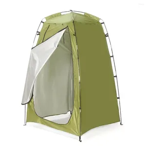 Tents And Shelters Portable Shower Toilet Tent Camping Outdoor Waterproof Change BathRoom Sun Shelter Open Up