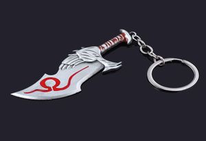 10pcrj of War Kratos Broadsword Chaos Blade Keychain Broadsword Model Pendant Cosplay Clay Purse Jewelry7491043