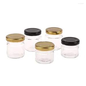 Bottles 2Pcs Mini Glass Honey Pot Set Small Pots With Lid Suitable For Baby Gifts Weddings Parties Jar