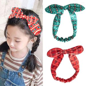 Hair Accessories Big Bows Striped Star Print Hairbands Christmas Style Velvet Cross Headbands Flannel Knotted Turban Head Wrap All Match DIY