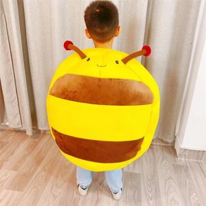 Giant Wearable Bee Shell Plush Toy for Children Adult Parenting Fun Toys Stuffed Soft Animals Kids Sleeping Bag Pillow Cushion 240202