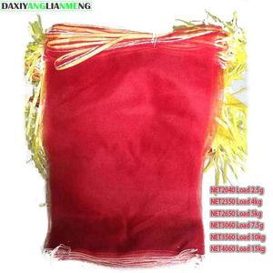 100st/Lot Elastic Blanking Onion Mesh Bags Sweet Potato Chestnut Walnut Package Frukter Grönsaker Mesh förvaringsväskor 240125