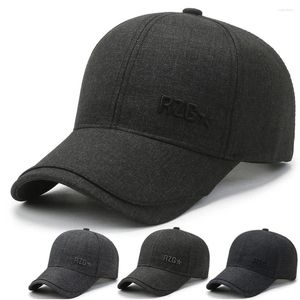 Ball Caps Vintage Pamuklu Dad Hat Çift Katmanlı Tepeler Ayarlanabilir İşlemeli Beyzbol Kapağı Modeli Snapback kavisli ağzı