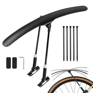 Parafanghi bici da strada Bicicletta anteriore posteriore Pneumatici 700C Ruota bici regolabile universale Parafango Parafanghi bicicletta Accessorio ciclismo 240202