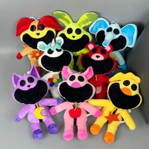 웃는 동물 스토링 플러시 장난감 고양이 캣 캣트 나트 악보 인형 소프트 펠루 치 (Peluches) 베개 크리스마스 선물을위한 크리스마스 선물 240131