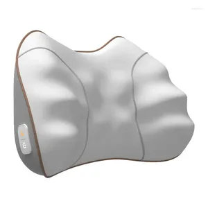 Подушка электрическая для поясничного массажа в автомобиле, здравоохранение, компрессы для поддержки талии и шейного отдела позвоночника, массажер Cushio