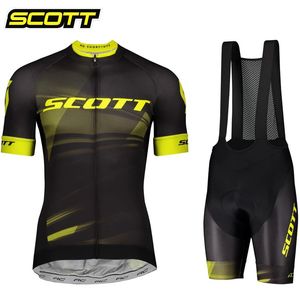 Scott Cycling Jersey Set Summer Cycling Clothing Mtb Maillot Breattable Road Bike Unifore Ropa Ciclismo Men Bicycle Jerseys 240119