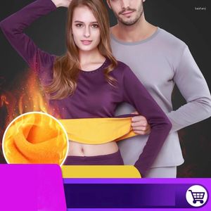 Biancheria intima termica da uomo in cotone invernale da uomo donna Canottiere taglie forti 70-120 kg Set di mutande lunghe oversize addensate calde