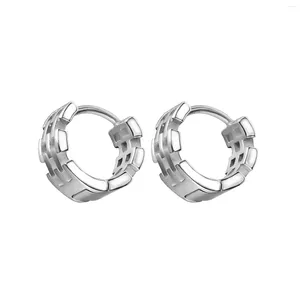 Stud Earrings Fashion Retro Simple Circle Stainless Steel For Woman Gift Not Fade Wholesale