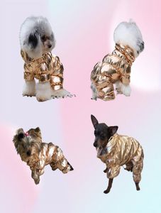 5色全体の大きなデザイナードッグアパレル小さな犬のための冬のペットコーティング防水性子犬ジャケット風力発電犬のスノースーツ6624538