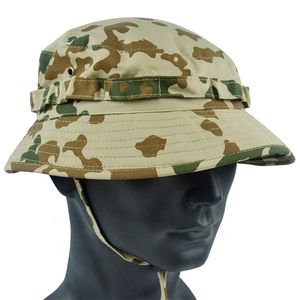 Militar Tático Boonie Chapéus Caça Sol Chapéu De Pesca Ao Ar Livre Camuflagem Bobble Cap Caminhadas Pescador Sniper Ghillie Bucket Chapéus 240126