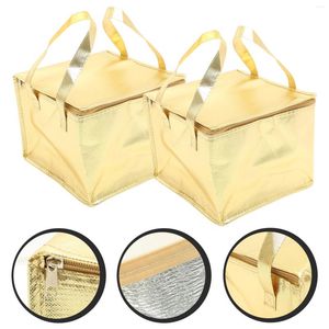 Dinnerware Collapsible Picnic Basket Insulated Tote Bag Storage Bags Folding Thermal Pouch