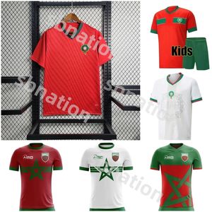 2023 2024 Morocco National Team Men's Soccer Jersey 22 23 24 Concept Special Edition Kids Kits HAKIMI ZIYECH Home Football Shirt SAISS EL- ARABI FAJR EN-NESYRI
