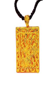 ネックレス純粋な銅の金色のジュエリーベトナムサンド模造古代ドラゴンペンダント5965915