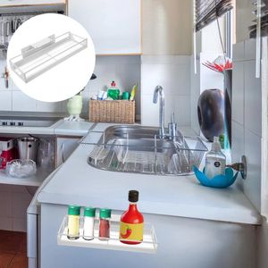 Kitchen Storage Drawer Rack Shelve Under Sink Expandable Cupboard Racks Carbon Steel Sliding Cabinet