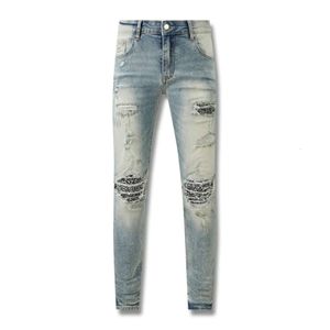 Calças de brim roxas designer homens jeans mulheres homem fino ajuste denim carta impressão calças jeans rasgados homens streetwear calças tamanho grande jeans 187 994