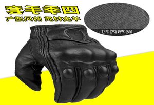 Auto 8men039s Handschuhe Motorradrennen Anti-Fall Vier Jahreszeiten Cross Country Fahrer Reitausrüstung Schaffell winddicht3048965