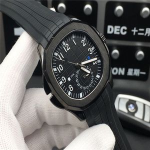 Super 58 Montre de Luxe Automatisk Watch Movement 316L Fine Steel Case Diameter 40mm tjocklek 12mm vattentät 50 m gummi Watchband2094