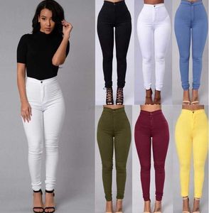 Damen-Jeans, Denim, schwarze Jeans, taillierte Damen-Denim-Röhren-Leggings, weiße Hosen, hohe Taille, Stretch-Jeans, Bleistifthose, Übergröße