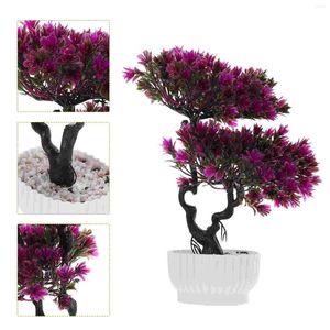 Fiori decorativi Alberi finti Fiore artificiale Ufficio Casa Piante Pin per la casa Decorazione Plastica finta Bonsai