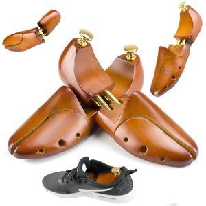 1 paio di tendiscarpe regolabili per scarpe da uomo e da donna, supporto e organizer in legno massello 240130