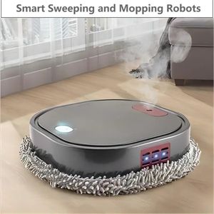 Smart Sweeping och MOP Robot Vacuum Cleaner Dry and Wet Moping Robot Home Appliance with Fuktande spray 240202