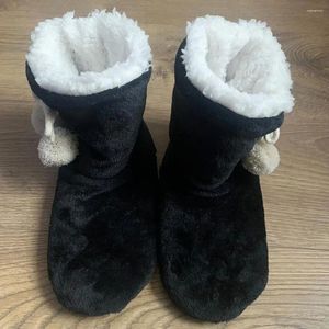 Slippers Pretty Washable Non-slip Thickened Windproof Winter Adults Unisex Home Shoes Socks Boot Cold Resistant