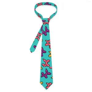 Галстуки-бабочки с воздушным шаром, галстук с животными, красочные собаки, принт, графический вырез, крутой модный воротник для мужчин, аксессуары для галстука для свадебной вечеринки