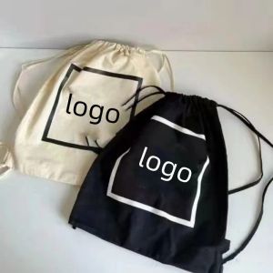 Designer Women's Fashion Black White Canvas Bag Classic Logo Tryckt ryggsäck stor kapacitet shoppingväska singel axelväska strand bärbar miljöväska